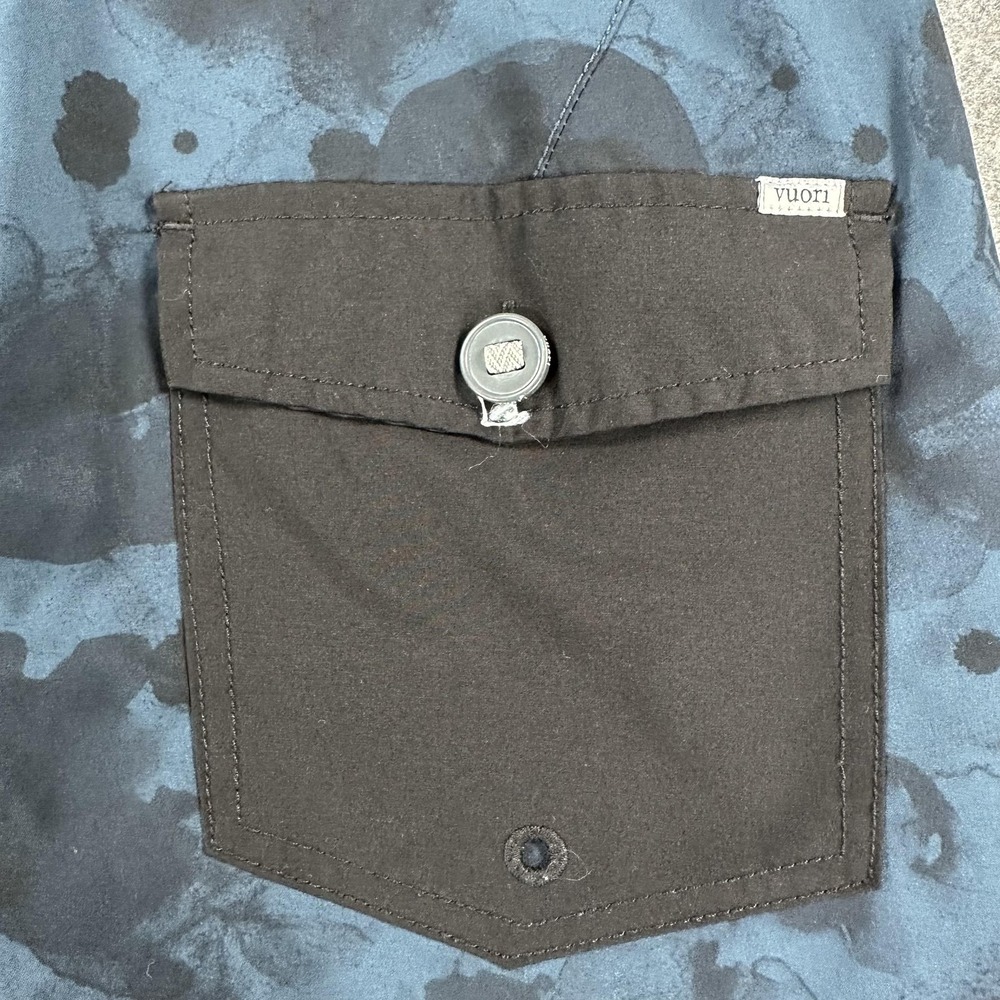 Vuori Shorts Mens 30 Blue Black Camo Cruise Board Short Hybrid Swim V314 - Picture 9 of 13